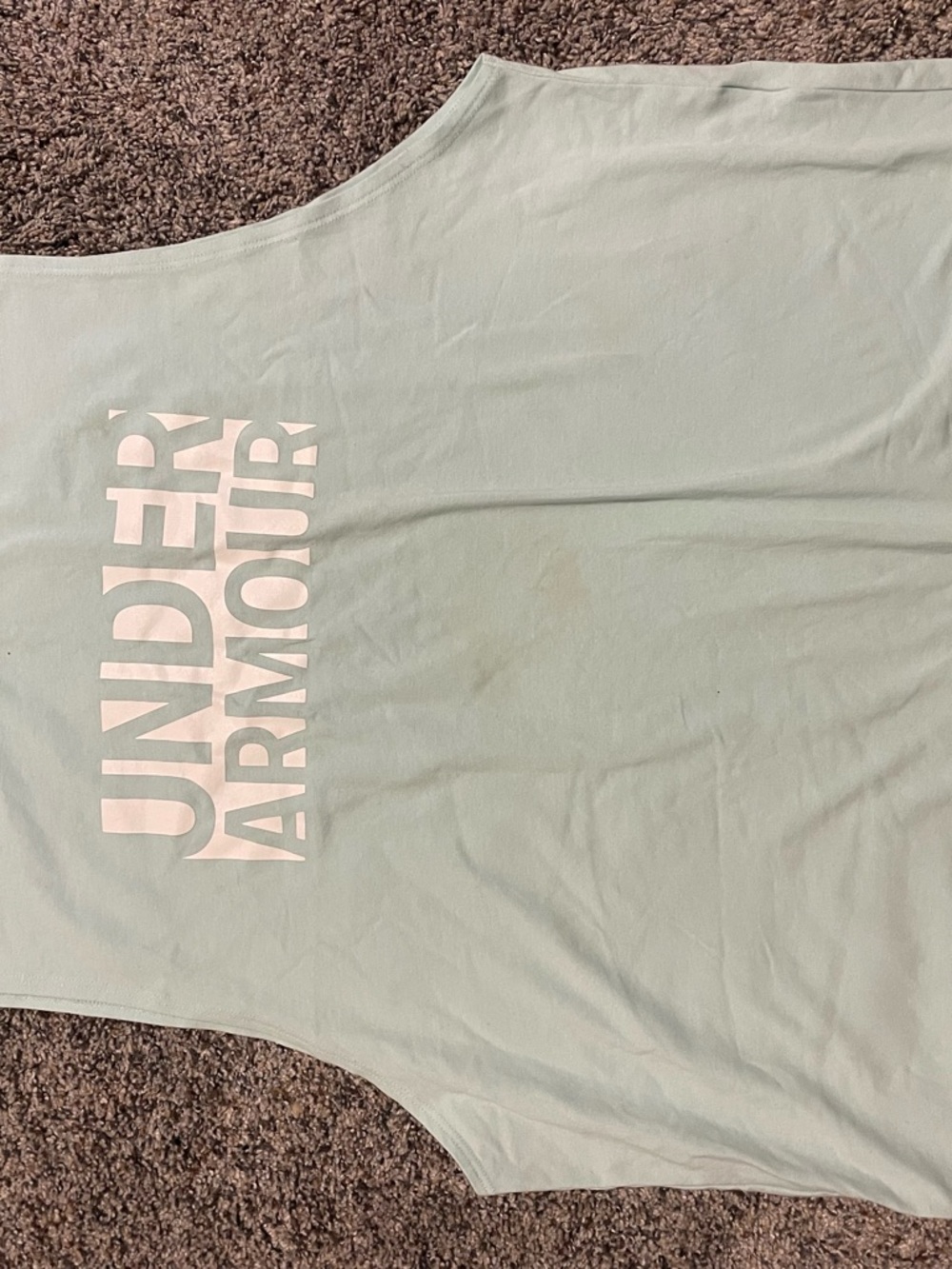 Under Armour Mint Green Graphic Muscle Tank
